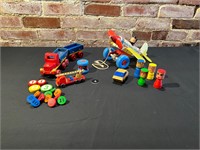 Collection of Vintage Wooden Toys