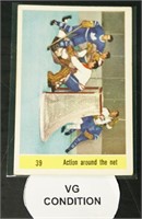 1958 Parkhurst #39 Action Around the Net Hockey Ca