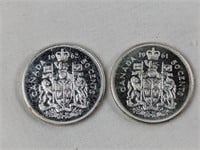 1961 & 1962 CAD 50 CENT COINS