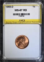 1955-D LINCOLN CENT LVCS SUPERB GEM