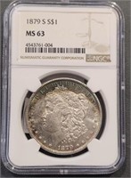 1879 S Morgan Dollar Ngc Ms63