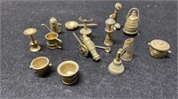 15 Miniature Brass Pieces