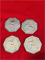 (4) 1996 Olympics Medallions Lot - Atlanta