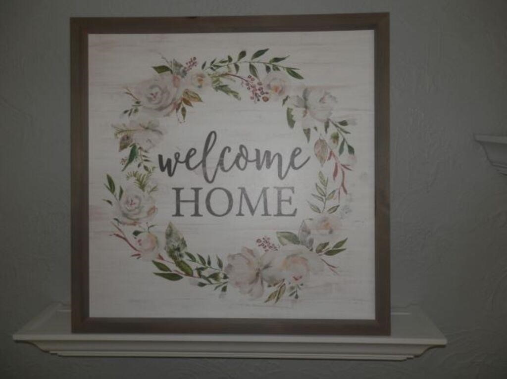 One-Lg Welcome Home painted pic