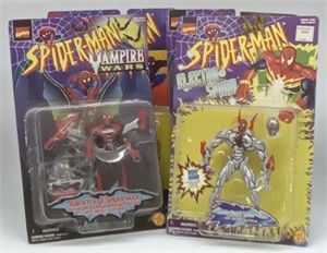 (J) Spider-Man action figures Approximately 5"