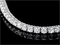 18k Diamond Bracelet in White Gold 3.50ct