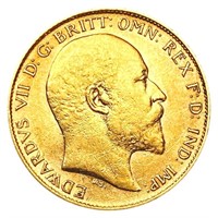 1910 G. Britain .1176oz Gold 1/2 Sovereign