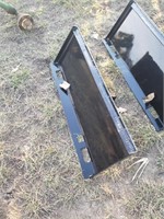 Receiver hitch skid steer trailer mover