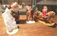 Lot of 4 Ceramic Christmas Figures