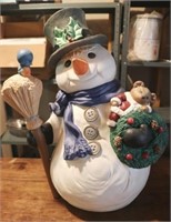 Large Ceramic Snowman Figure