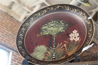 LARGE DECORATIVE PLATTER WITH STAND