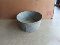 Number two galvanized wash tub