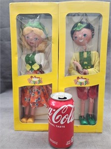 2 Pelham Puppets.  Made in England.   Tyrolean