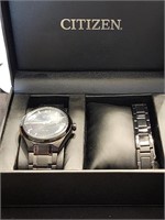 Citizen Eco Drive watch with matching bracelet in