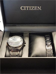 Citizen Eco Drive watch with matching bracelet in