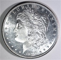 1890-S MORGAN DOLLAR, CH BU FLASHY