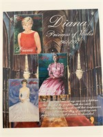 Princess Diana commemorative stamp set