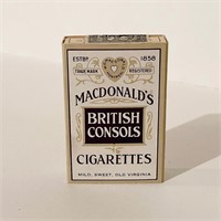 MacDonald's British Consols Cigarettes Full Box