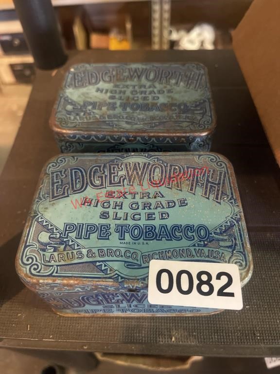 Edgeworth Pipe Tobacco Tin Boxes