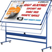 Mobile Whiteboard - 96x46 Large Height Adjust 360°