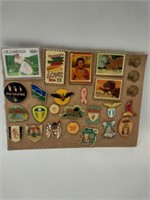 Stamps & State Pins Lot