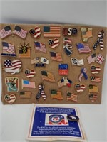 American Flag Pins Lot