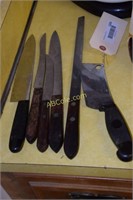 6 Knives - Butcher & Cleaner