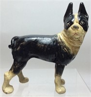 CAST IRON DOG, 8in H, 7in WIDE