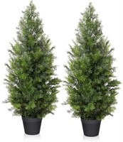 LOMANTO Outdoor Artificial Topiary Cedar Tree