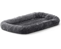 $35 Midwest Quiet Time Bolster Gray Dog Bed