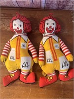S/2 13 Ronald McDonald Stuffed Plush Figures