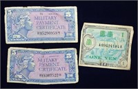 3 US & Allied Military Payment Certificates