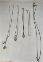 Lot of necklaces first Silver necklace has a