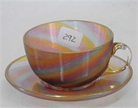 Rainbow Spiral cup & saucer