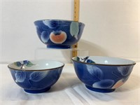 Three Japanese Serving Bowls