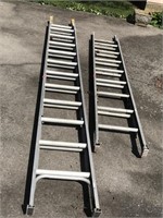 2 Aluminum Extension Ladders