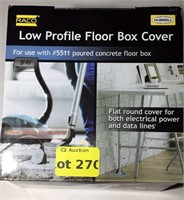 Low profile floor box cover
