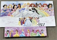 2 Disney Princess Canvas Art