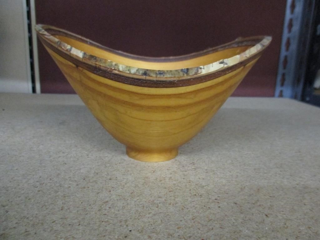 Hand Turned Natural edge Wooden Bowl ART
