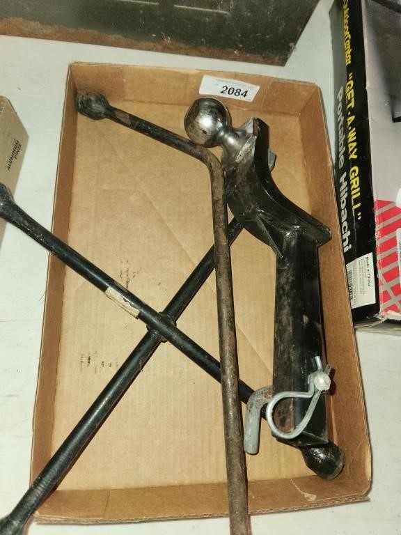 1 1/4" Receiver Hitch w/ Ball & Tire Irons