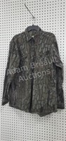 Deerskin gray camo camouflage button-down flannel