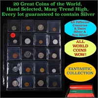 20 Great Coins of the World, hand selected, many t