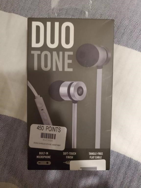 Duo Tone white headphones