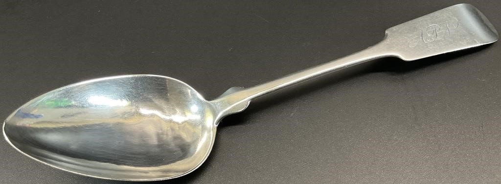 Antique Marquand & Co. Coin Silver Serving Spoon