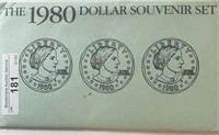 1980 Dollar  Susan B Anthony Souvenir Set
