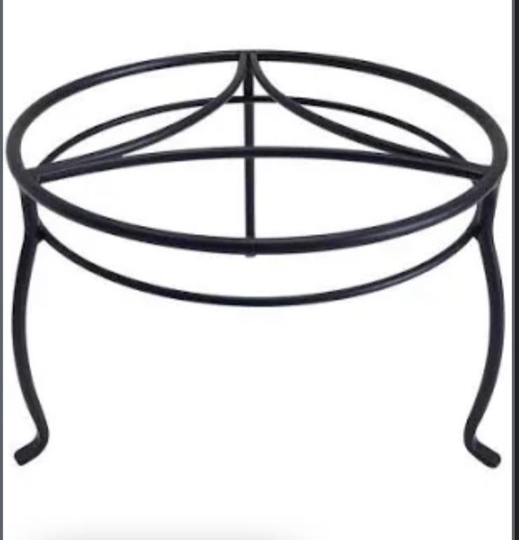 $30 Vigaro 8” black metal plant stand