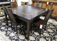 Pier One contemporary square top table and set