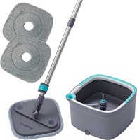 USED-True & Tidy Spin Mop & Bucket Set