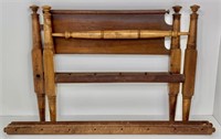 Thistle top bed, maple and poplar, 3/4 size,