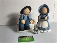 Amish Farmer & Wife Figures